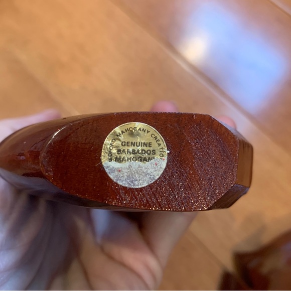 New Medford Mahogany Creations Genuine Barbados Mahogany Wood FISH and SAILBOAT - Picture 11 of 16